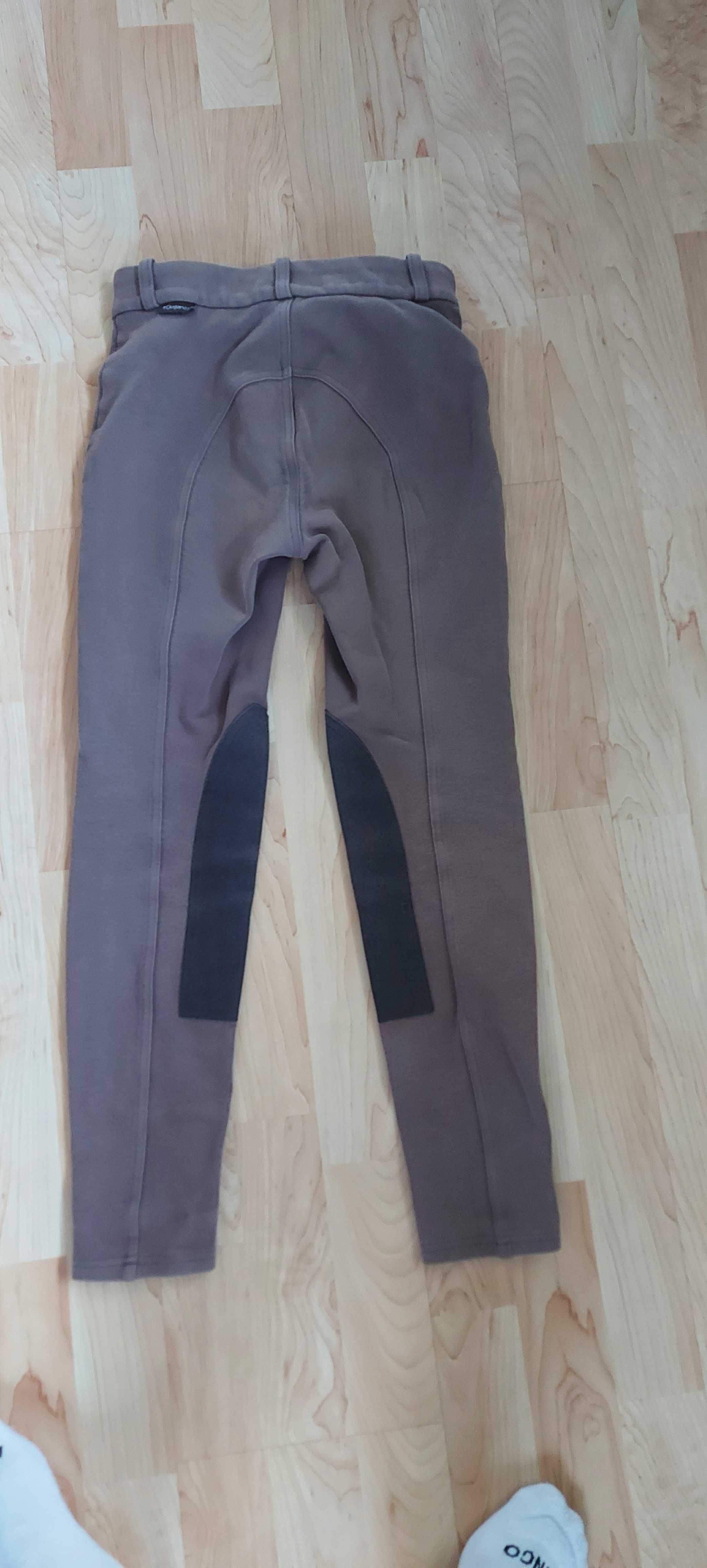 Bryczesy jeździeckie 8-11 lat, 134/145 cm, zamszowy lej sprzedam