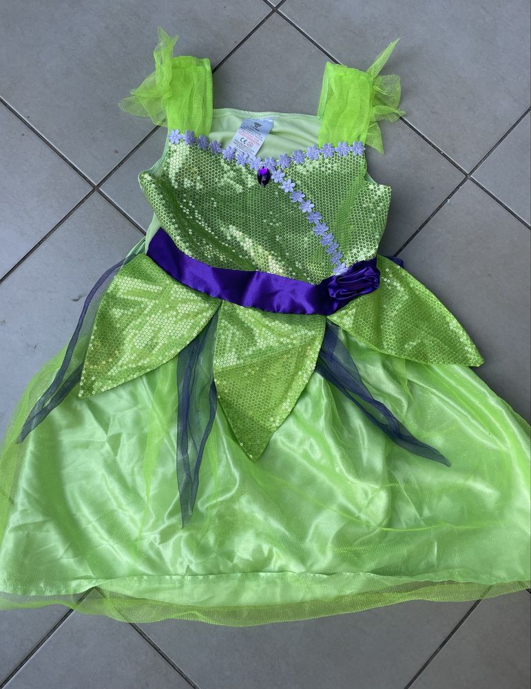 Kostium stroj przebranie roz.7/10 lat Dzwoneczek Leśna wrożka hallowee