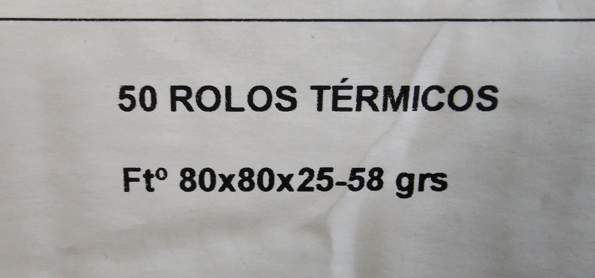 Rolos Térmicos 80x80x25-58 grs.  Preço das 2 caixas