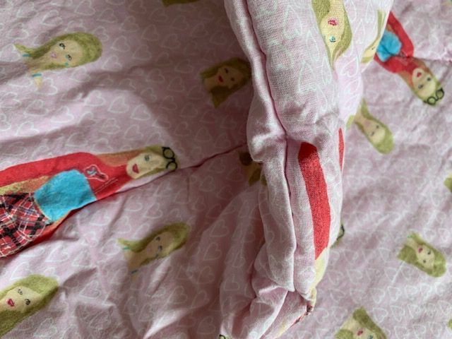 Одеяло детское тёплое Барби Barbie 110 х 125 см - эко холлофайбер