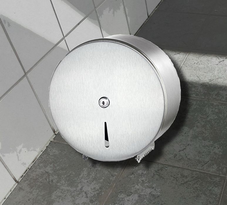 Pojemnik ścienny na papier toaletowy ze stali nierdzewnej – mat inox