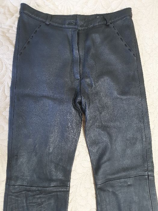 кожаные женские брюки