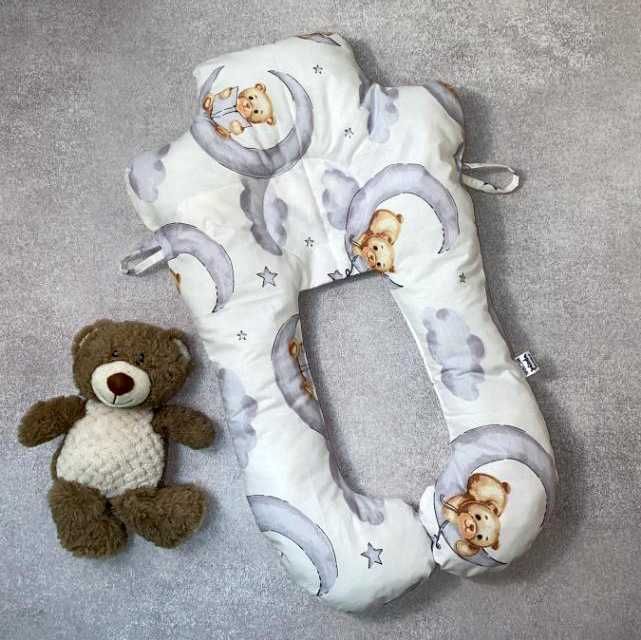 Подушка с бортиками ограничителями для новорожденных (кокон)