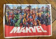 Plakat marvel materiałowy superbohaterowie 47x31