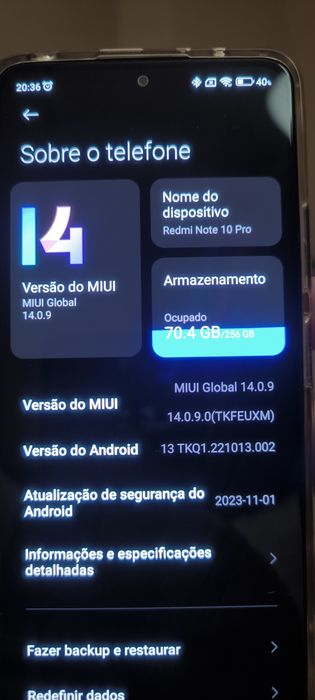 Vendo Redmi note 10 pró