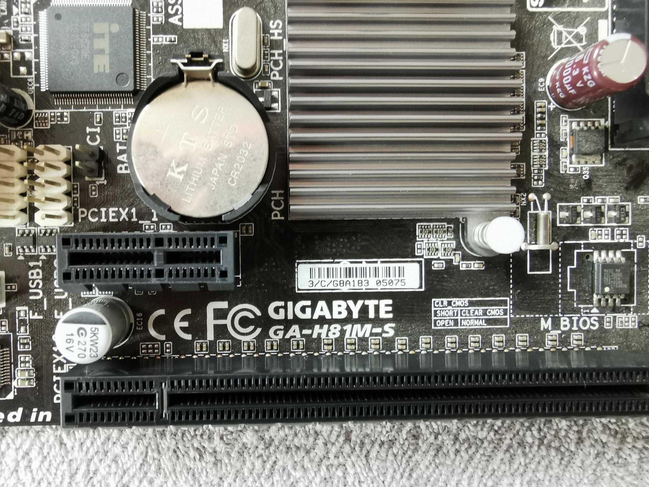 Płyta główna Gigabyte GA-H81M-S LGA1150 gratis CPU+wentylator