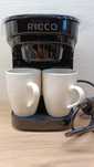 Ekspres do kawy przelewowy RICCO + 2 kubki porcelanowe.NOWY.