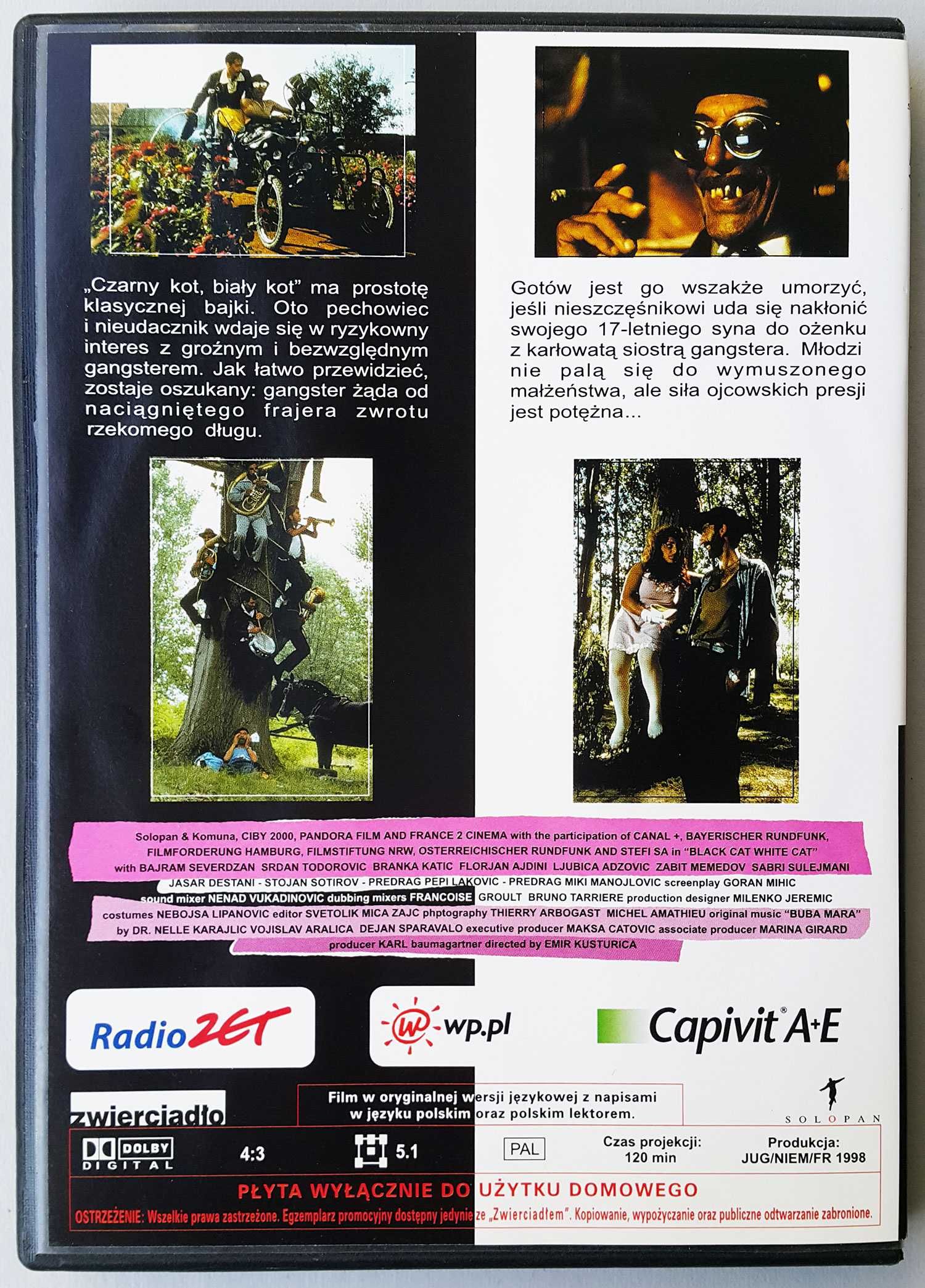 Czarny kot biały kot Emir Kusturica DVD /polski lektor