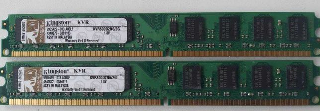 Оперативная память Kingston DDR2-800 2Gb PC2-6400 KVR800D2N6/2Gddr1234