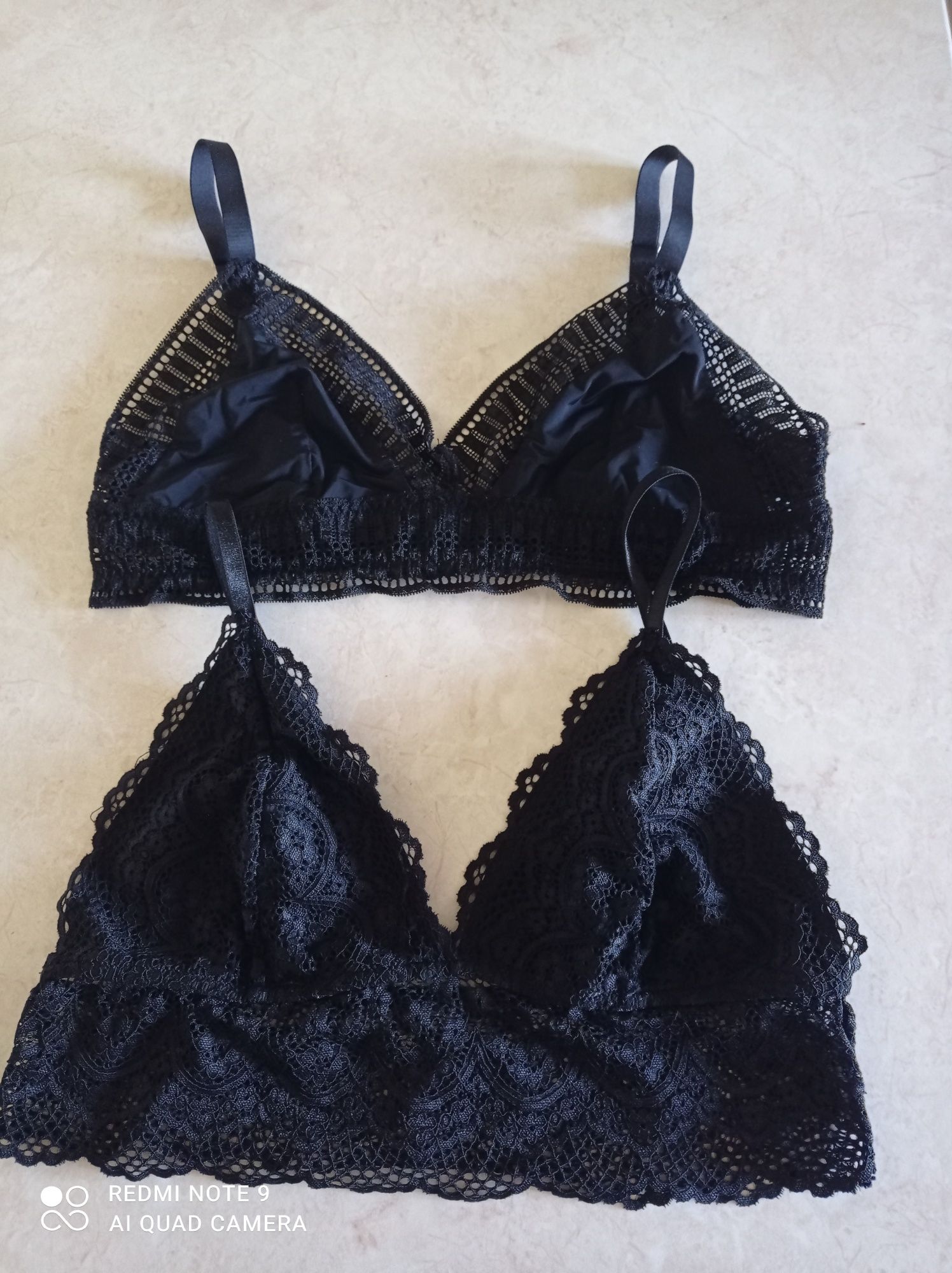 Stanik biustonosz H&M  braletka 2 sztuki koronkowy