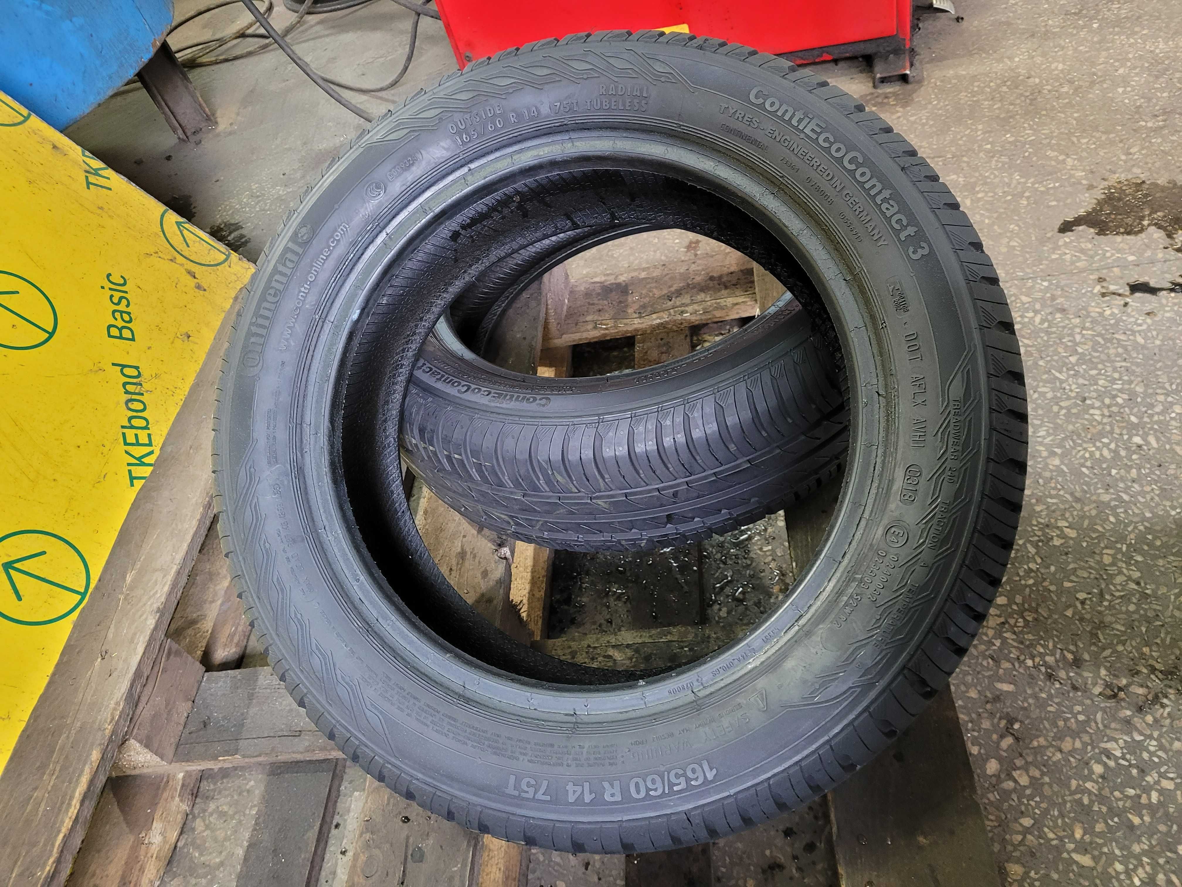Opony Letnie 165/60R14 Continental ContiEcoContact 3 2sztuki Montaż