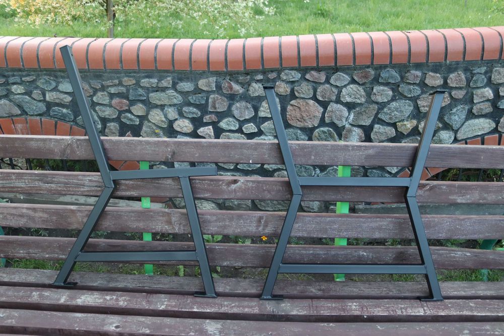 Zestaw Ogrodowy Bok Ławka Stół Noga METAL