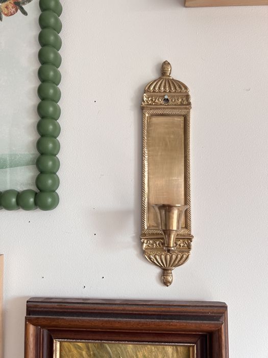 2 sztuki para świeczniki mosiężne mosiądz USA midcentury mosiadzu