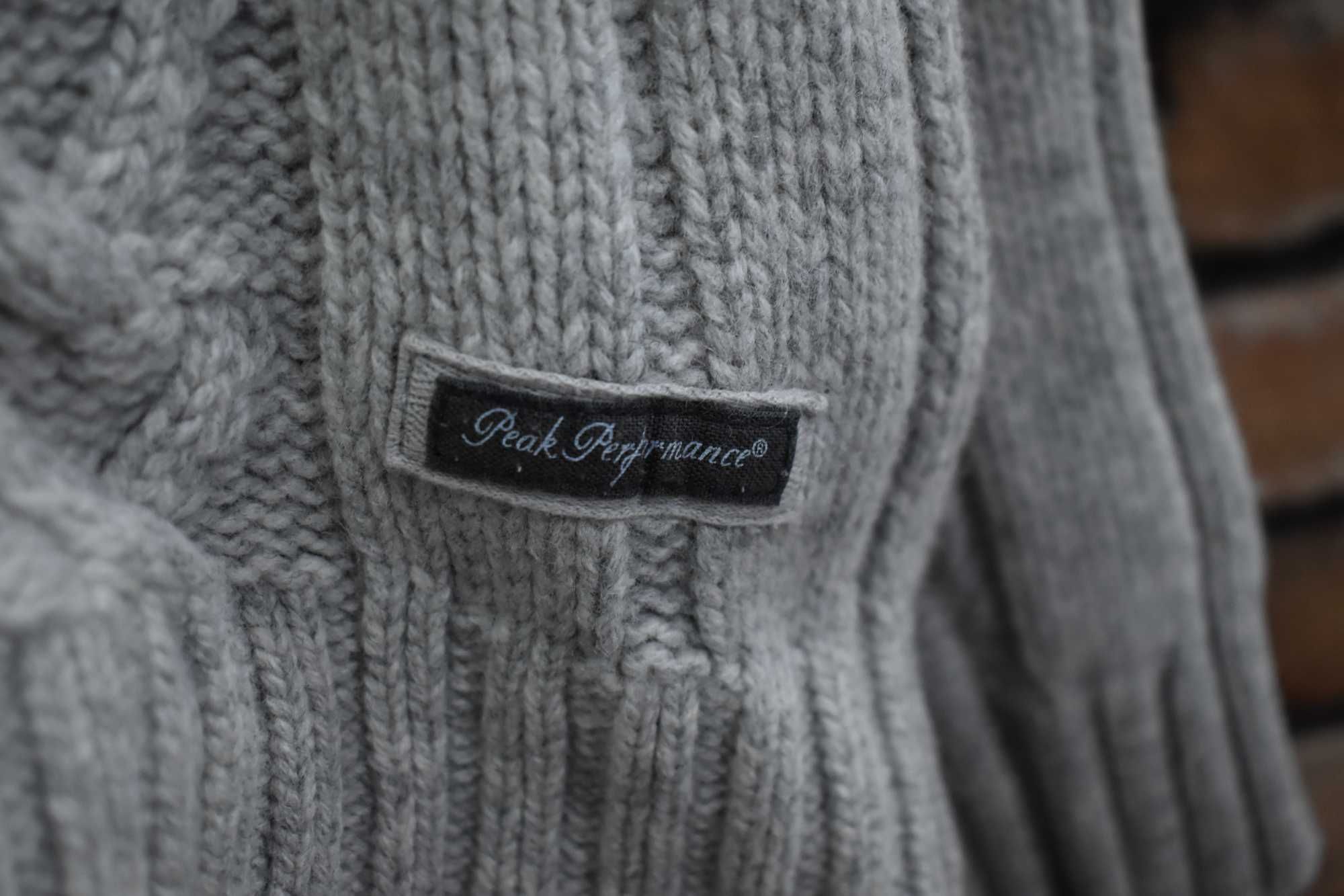 Peak Performance ciepły sweter golf wełna wool jak nowy L