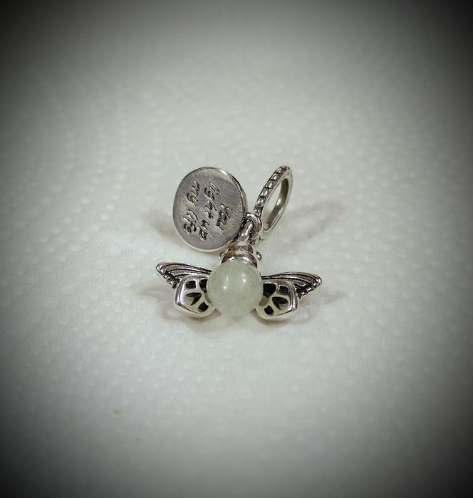 Zawieszka, charms do bransoletki typu Pandora, świeci w ciemności 925