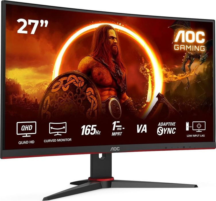 Ігровий Вигнутий Монітор AOC Gaming CQ27G2SE 27" QHD 2K 165Гц