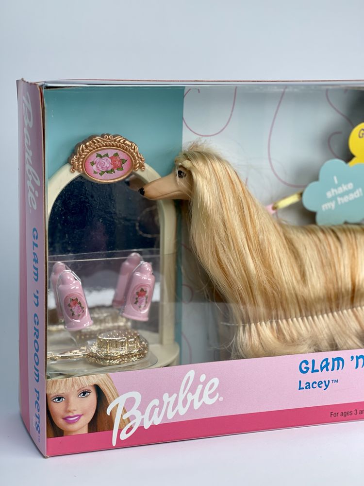 Barbie Glam ʼn Groom Pets «LACEY» Afghan Dog with Accessories 1999