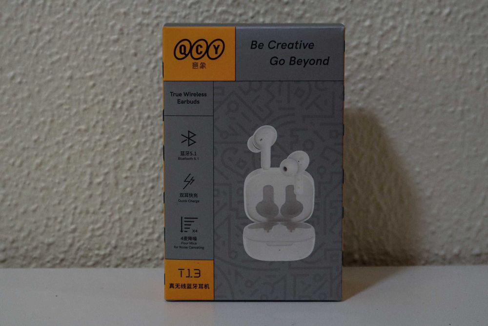 Auriculares Earbuds Sem fios QCY T13 True Wireless Brancos