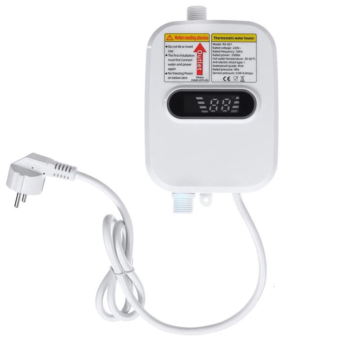 Електричний  водонагрівач-душ з краном