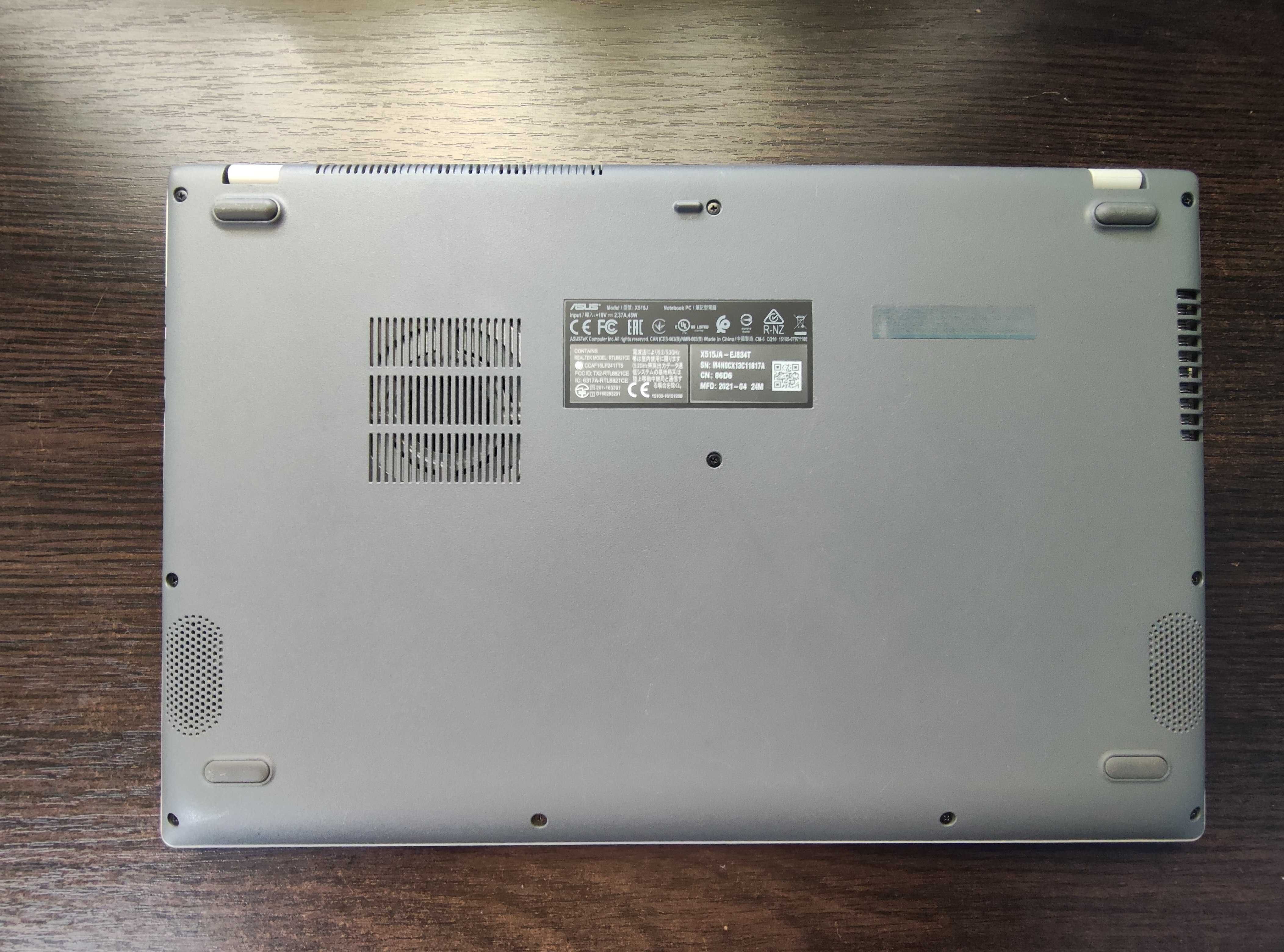Laptop Asus x515ja I5 10 gen 8GB 256 SSD m2 15.6 cala 1920 x 1080 IPS