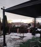 Pergola ogrodowa stelaż i dach z obrotowymi lamelami aluminiowymi