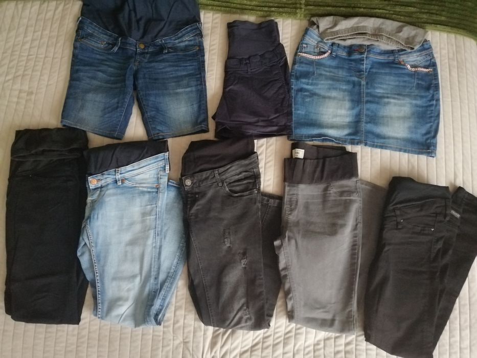Zestaw ubrań ciążowych, rozm. M H&M, Mamalicious, Lindex, spodnie