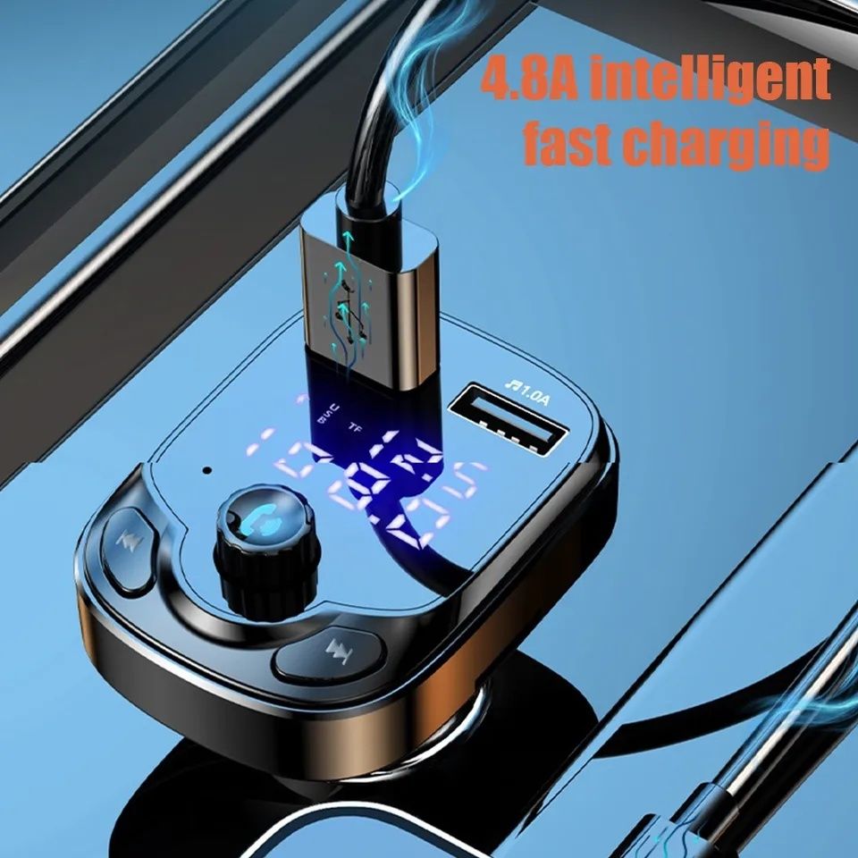 Новий FM модулятор трансмітер ФМ Bluetooth 5.0 зарядка в авто