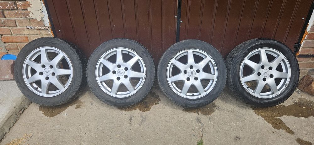 Felga felgi audi a6 a4 16" 5x112 passat B5 superb opony zima nokian