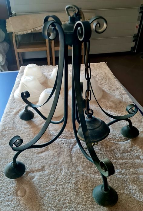 Lampa wisząca, pięcioramienna