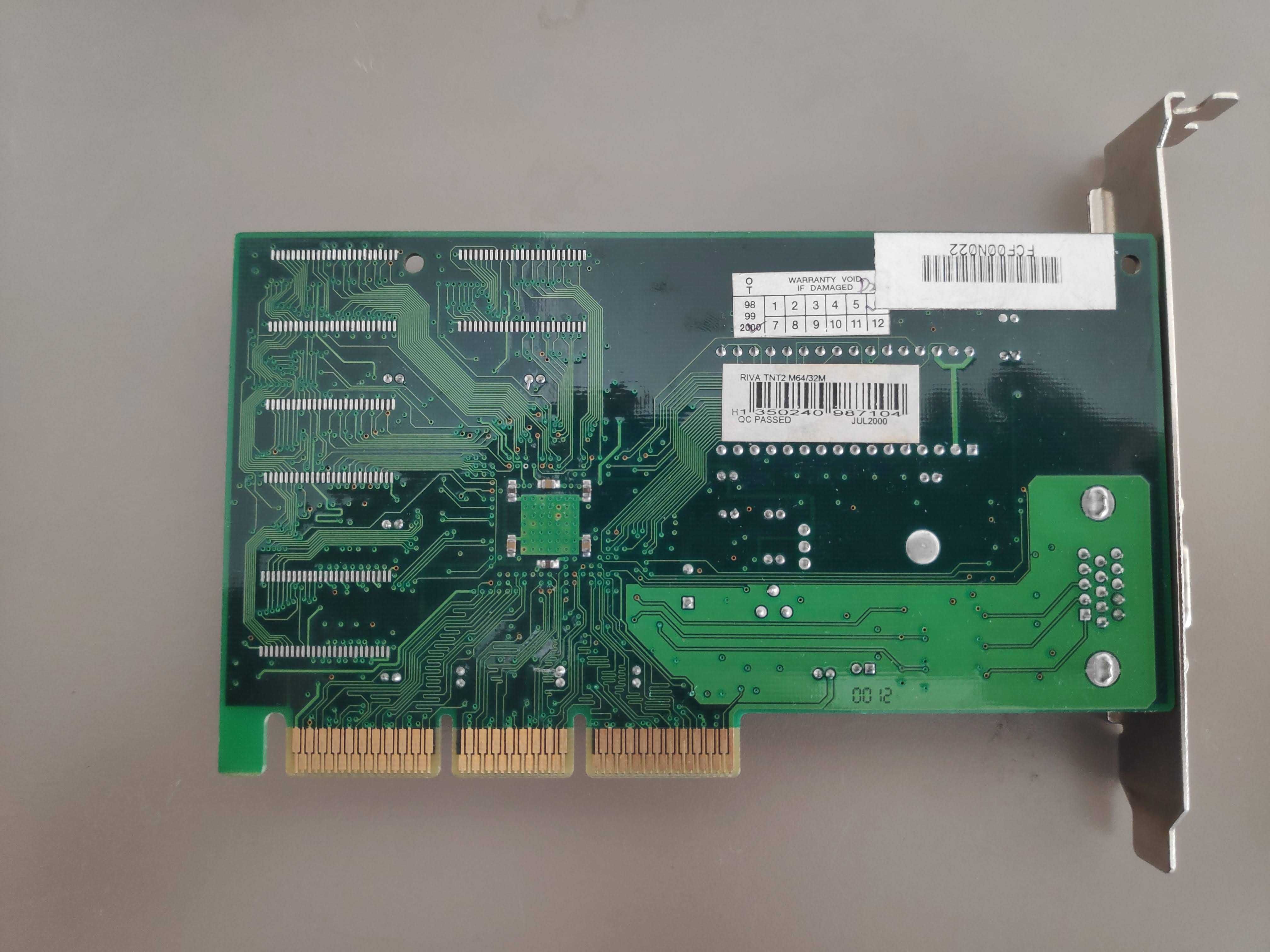 Placa Gráfica Retro AGP - Nvidia TNT2 M64 32MB