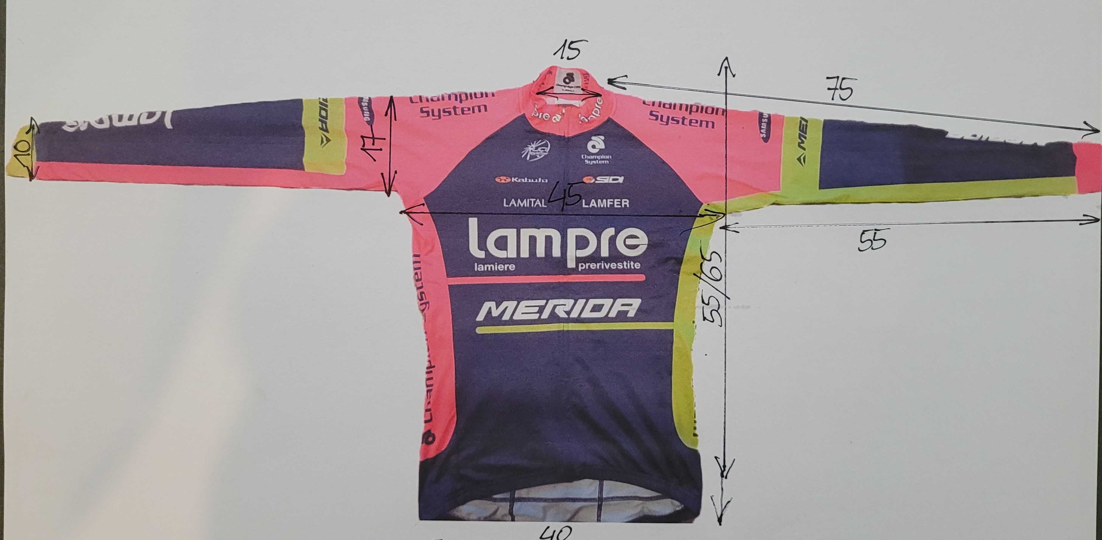 koszulka kolarska Lampre Merida z długim rękawem