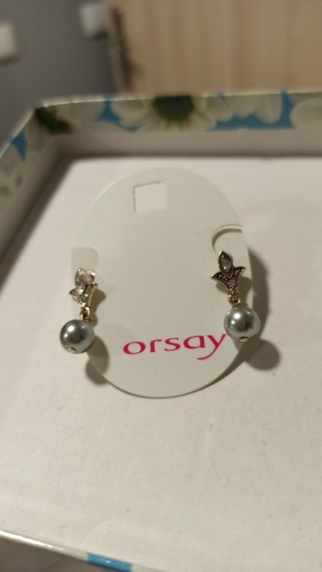 Kolczyki Orsay perełki kuleczki