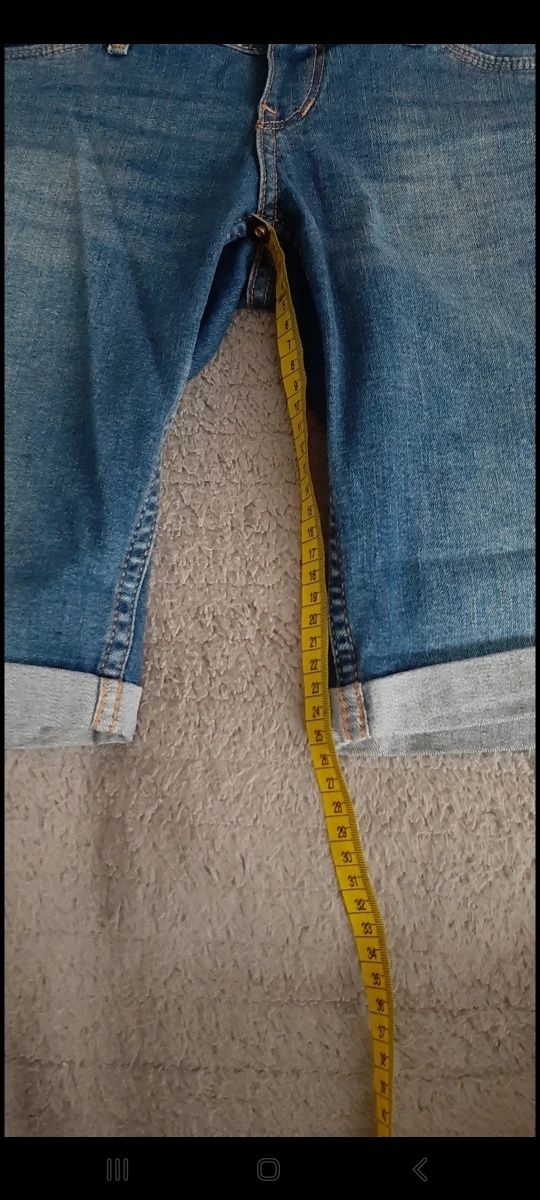 Krótkie spodenki jeansowe ciążowe rozmiar s