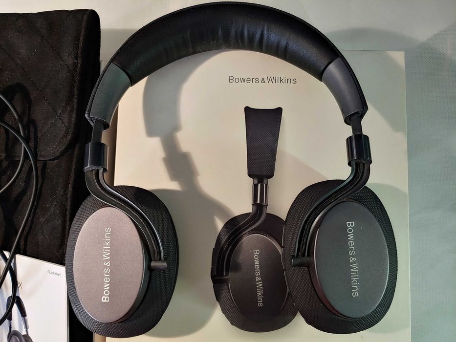 Bowers & Wilkins PX: оригинал Англия, кожа/металл, ANC, APTX-HD