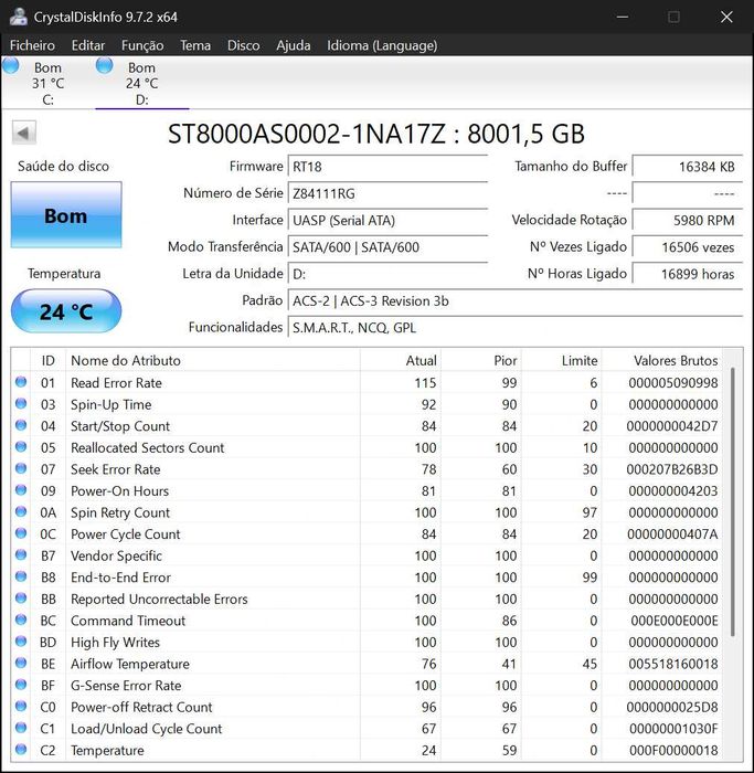 Disco HDD 3.5 8 TB