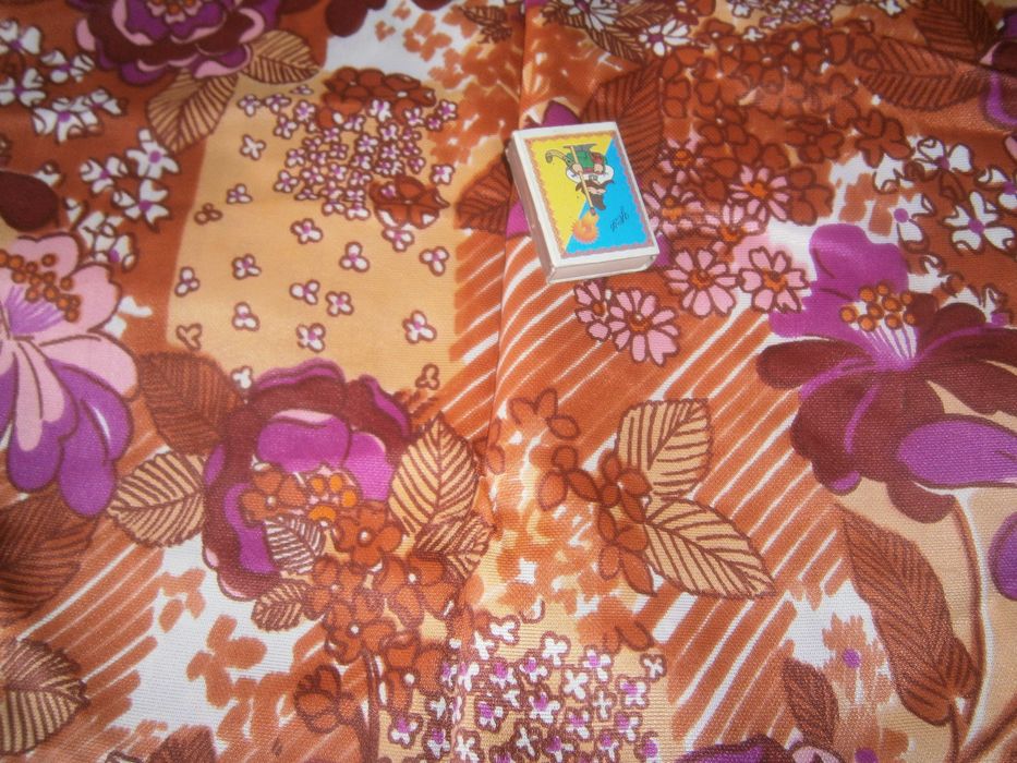 Отрез ткани времен СССР Шелк ацетатный ЧШК Винтаж Текстиль