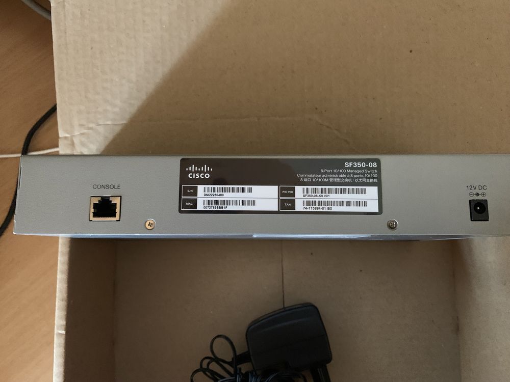 Коммутатор Cisco SF 350-08 3 уровень