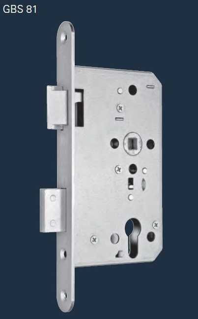 Zamek ECO p-poż GBS 81 20/65/72/9 na wkładkę (DIN 18250) , EN 12209