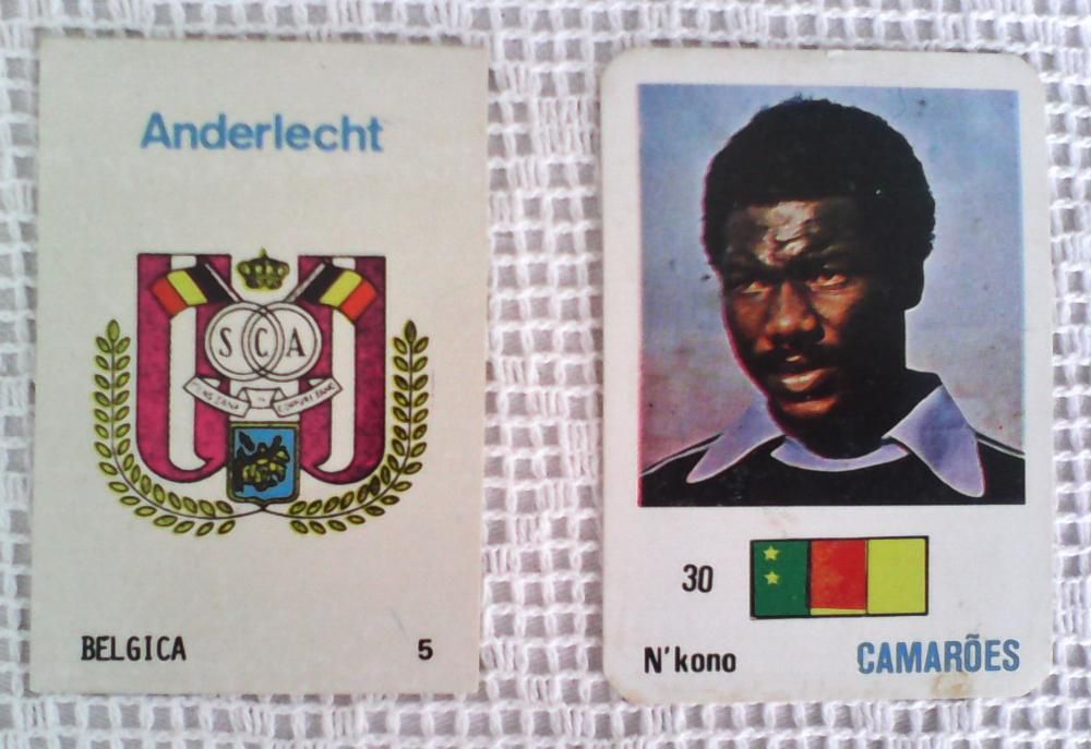 Calendário do Anderlecht e N`kono- Camarões -1986 / 1989