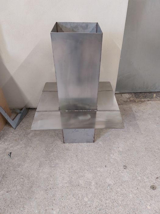 Nasada kominowa nierdzewna. Przedłużenie komina różne wymiary komin