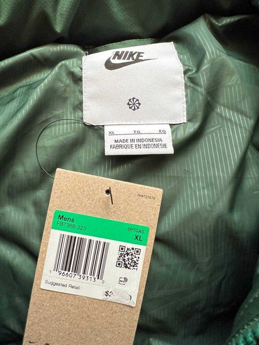 ОРИГІНАЛ! Пуховик Nike NSW Club Puffer Jkt Green XL XXL | FB7368-323