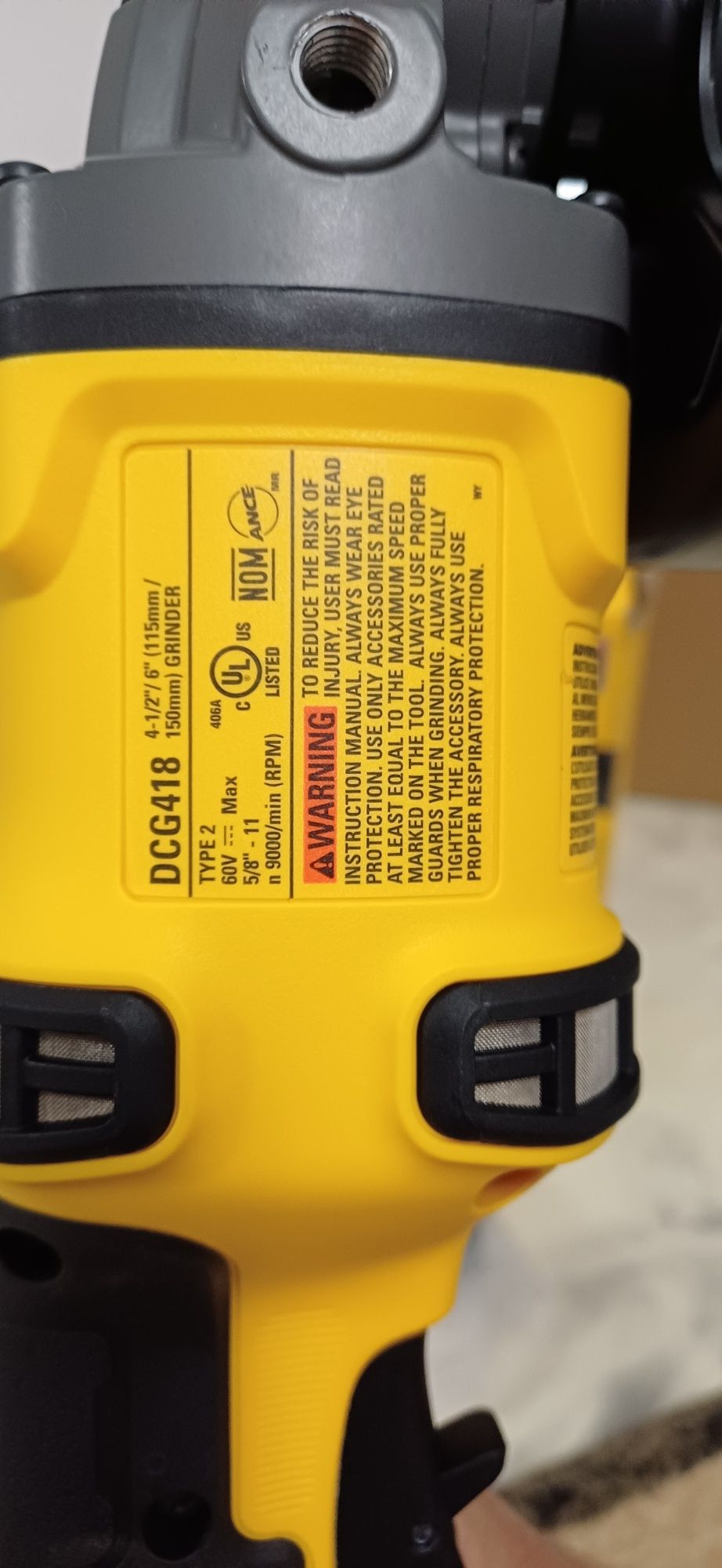 Dewalt dcg418 flex volt