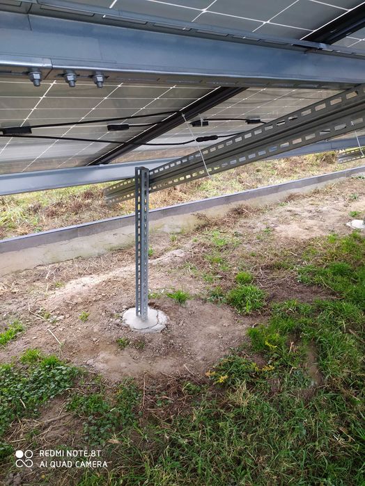 KONSTRUKCJA PV kompletna na grunt dwupodporowa fotowoltaika