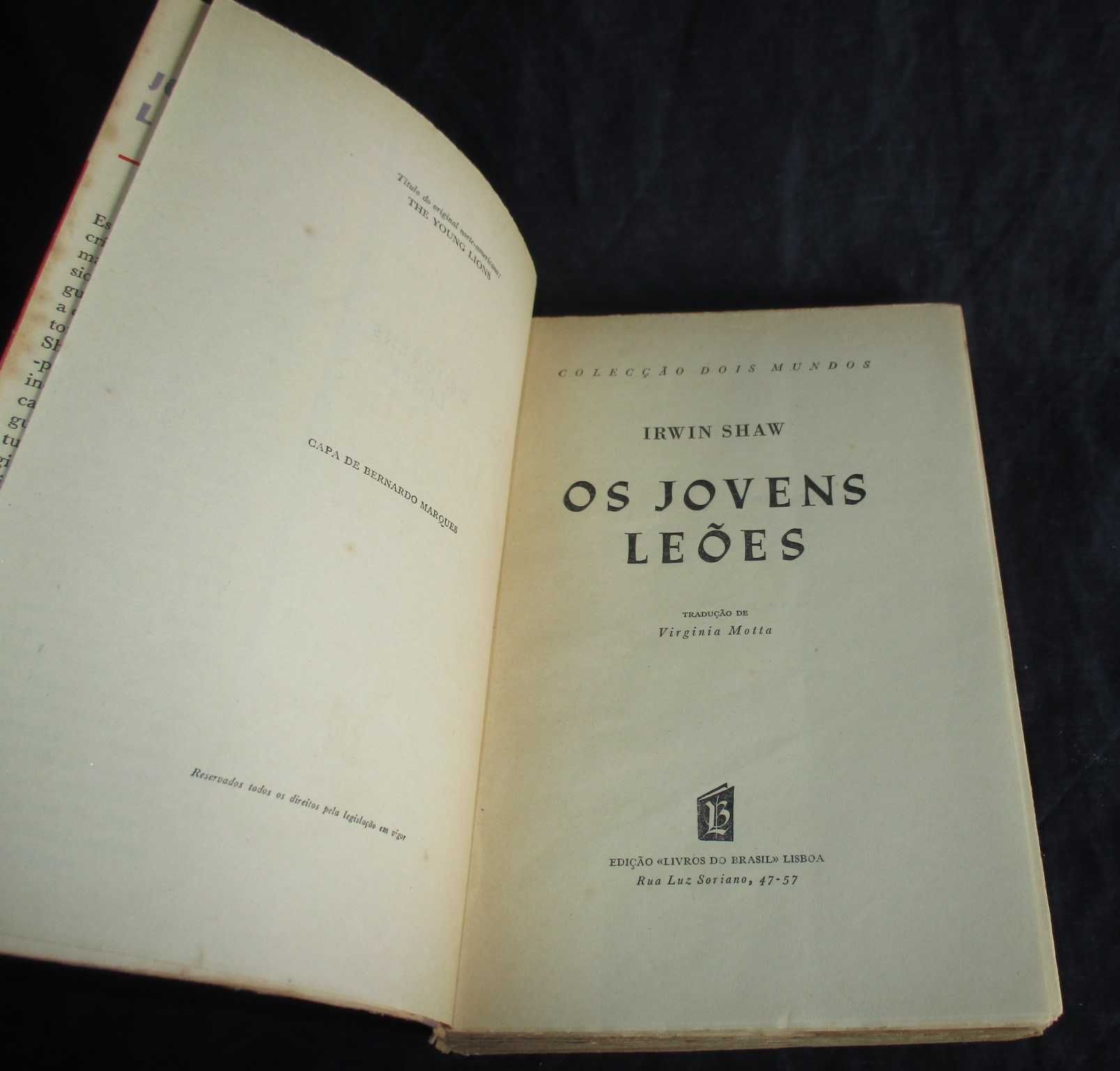 Livro Os Jovens Leões Irwin Shaw Livros do Brasil