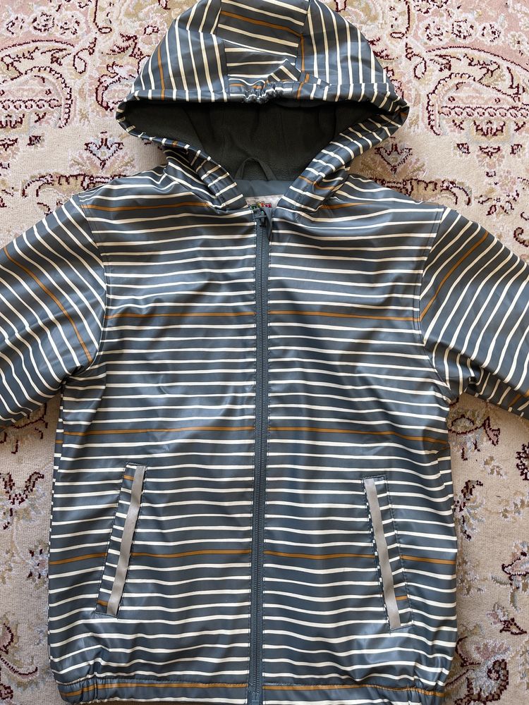 Куртка прорезиненная утепленная Lupilu, 5-6 лет, рост 122-128