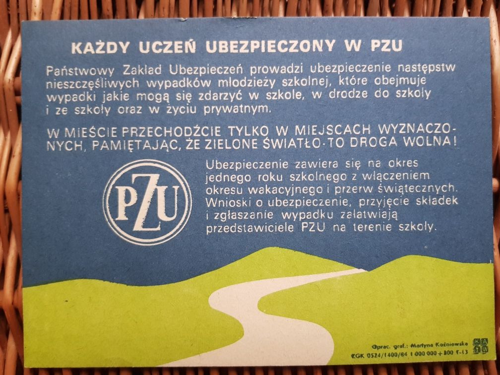 Plan lekcji PZU PRL.