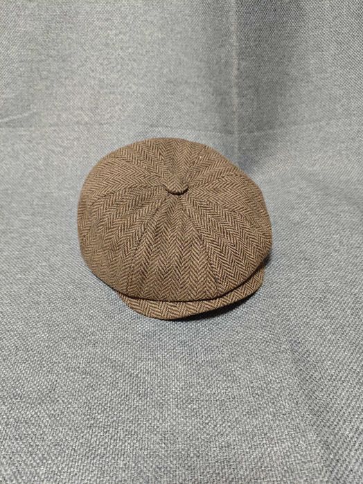 Newsboy кепка восьмиклинка коричнева твідова для хлопчика 2 - 4 р