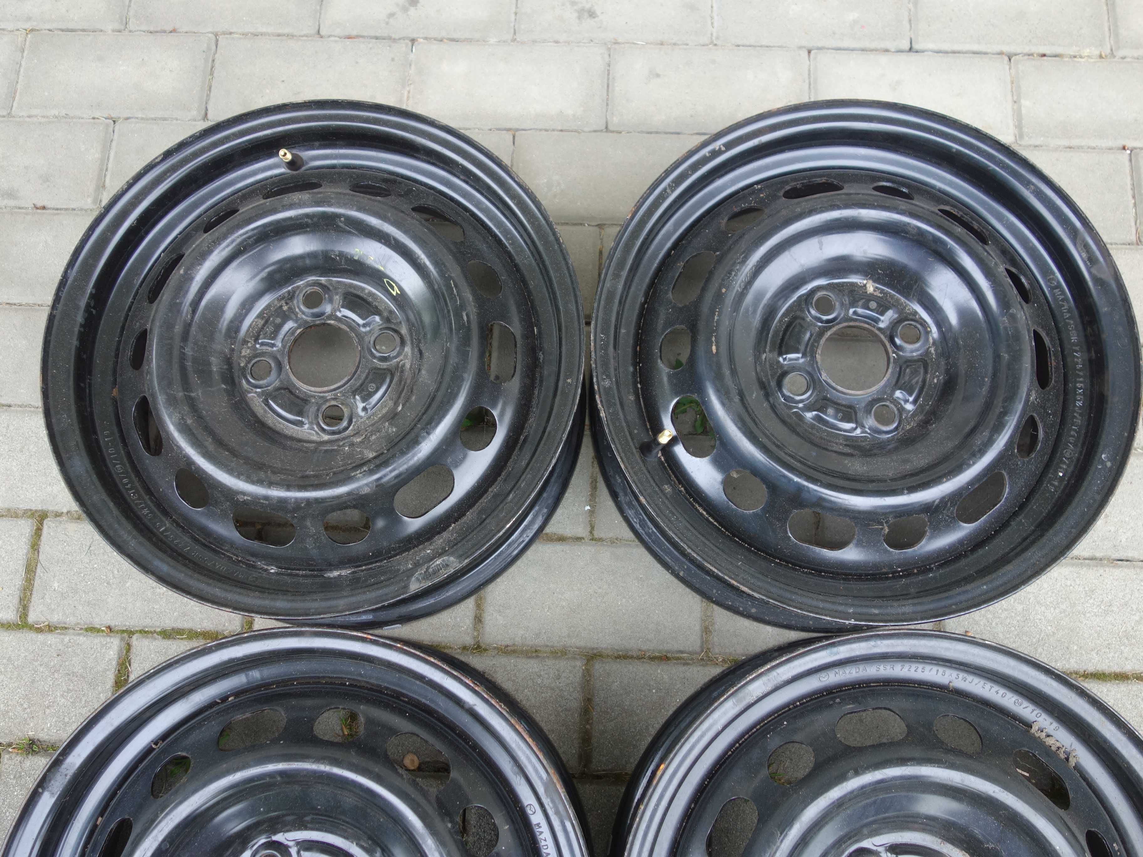 Felgi Stalowe MAZDA 2 15'' 4X100 Oryginalne NOWE Demo