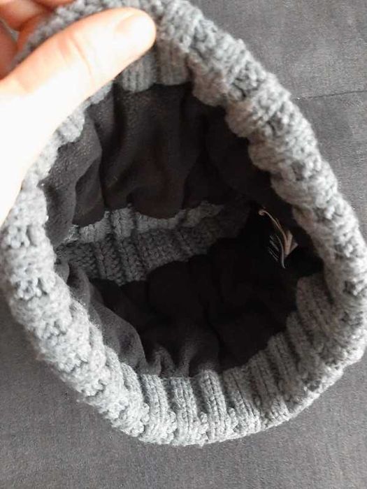 Szara czapka, sinsay, unisex