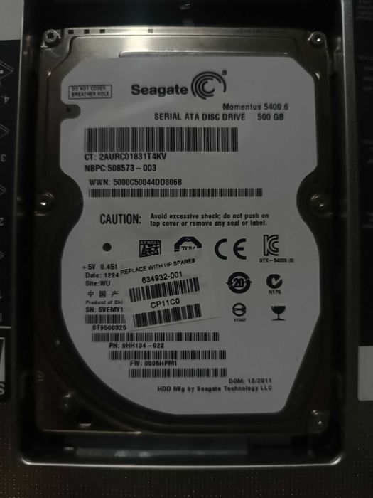 Жорсткий диск Seagate 500 gb 2.5